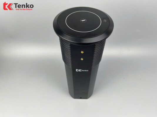 Hộp Ổ Cắm Điện Âm Bàn Tenko TK-HX8 Đen
