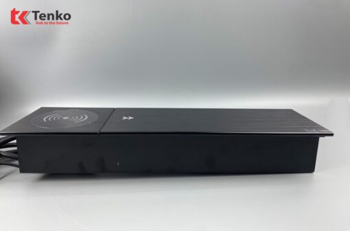 Hộp ổ điện âm bàn Tenko TK-BT01 nắp trượt màu đen