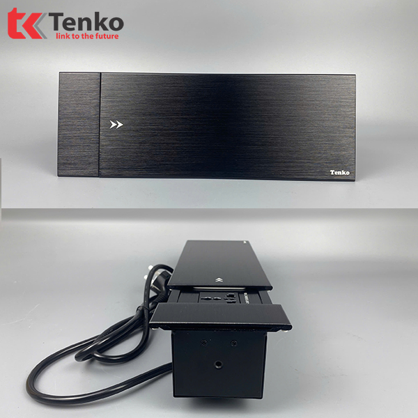 Hộp Ổ Điện Âm Bàn Tenko TK-BT02 Nắp Trượt Cao Cấp