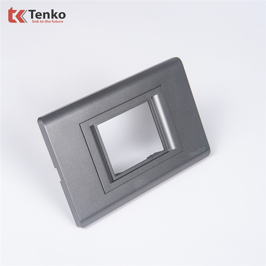 Mặt Át Đôi + Gông TK-C25-B-AD Mặt Nhựa PC Xám