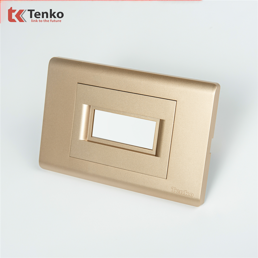 Mặt Át Đơn + Gông Chống Cháy C25-AK, Mặt Nhựa PC