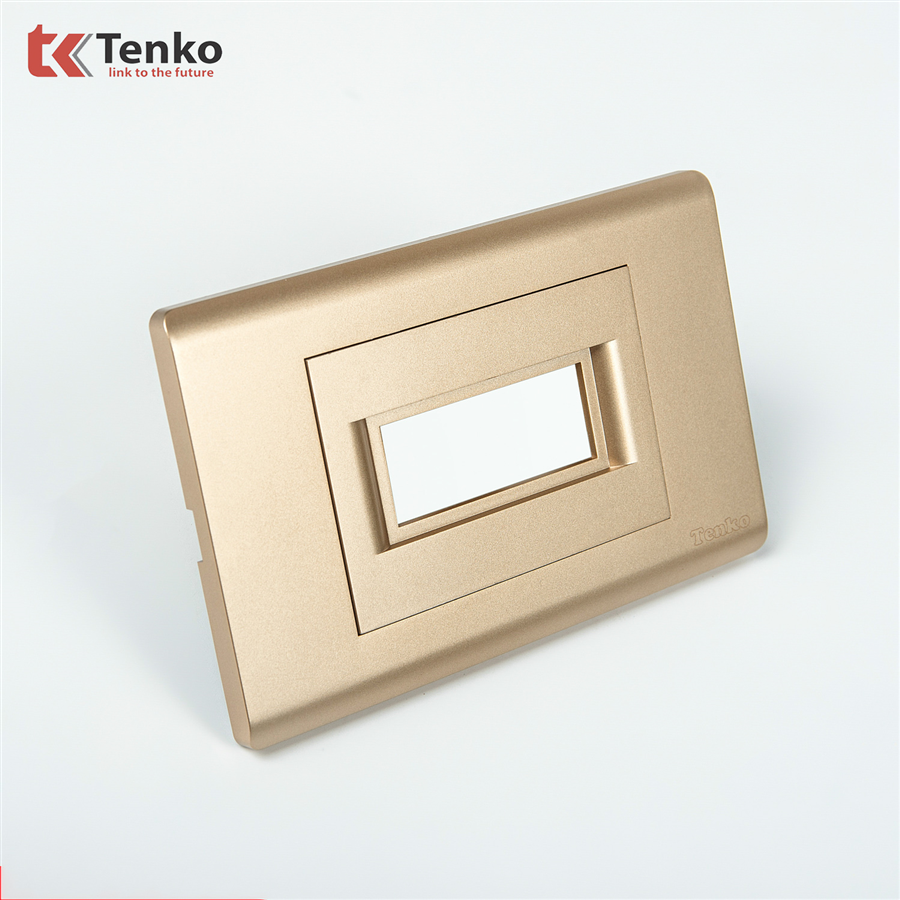 Mặt Át Đơn + Gông Chống Cháy C25-AK, Mặt Nhựa PC