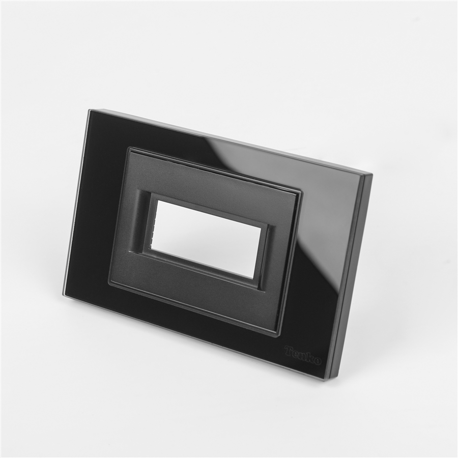 Mặt Át Đơn + Gông Mặt Kính Cường Lực C18-A-AD Đen