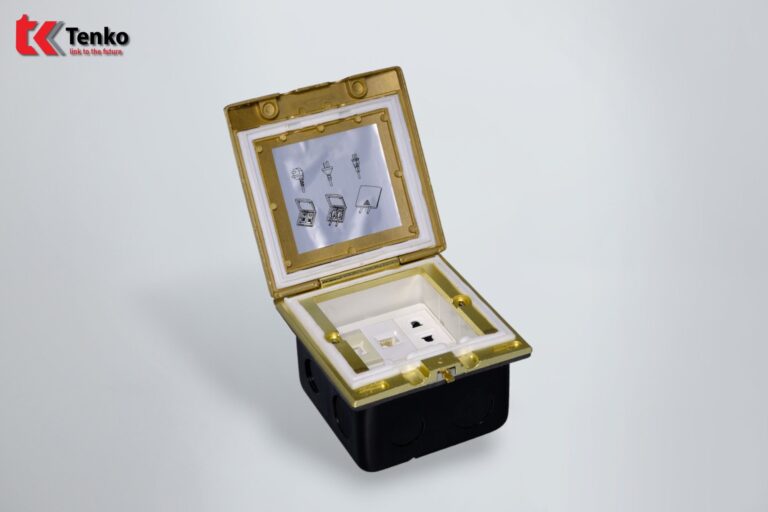 Ổ Âm Sàn Chống Nước+LAN (RJ45)+THOẠI TK-J06-11