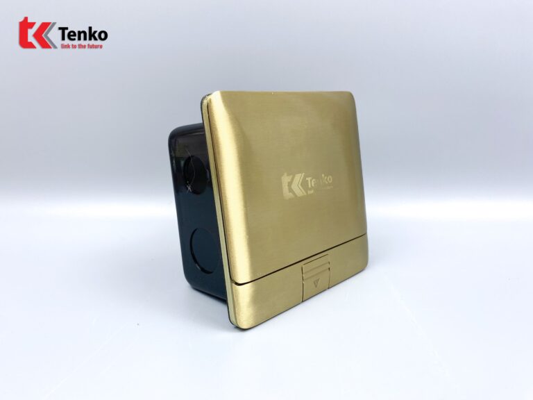 Ổ Âm Sàn Đồng Nguyên Khối LAN+HDMI TK-J05-03 Vàng