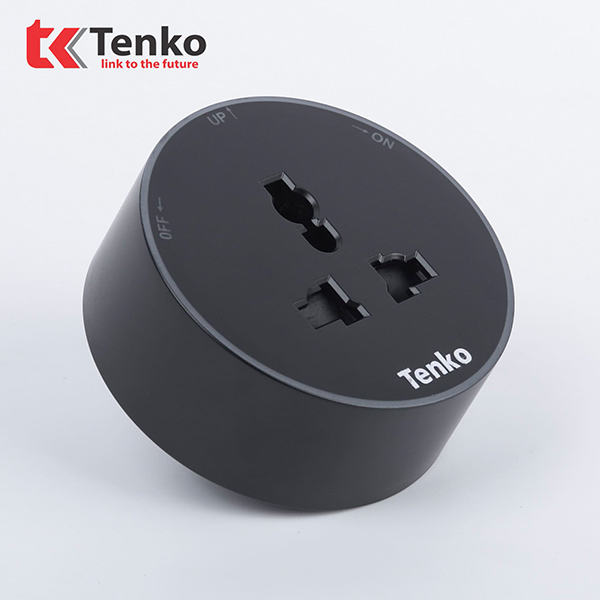 Ổ Cắm 3 Chấu Đa Năng Cho Thanh Ray TK-R06Đ Màu Đen