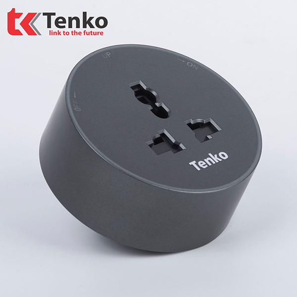 Ổ Cắm 3 Chấu Đa Năng Cho Thanh Ray TK-R06X Màu Xám