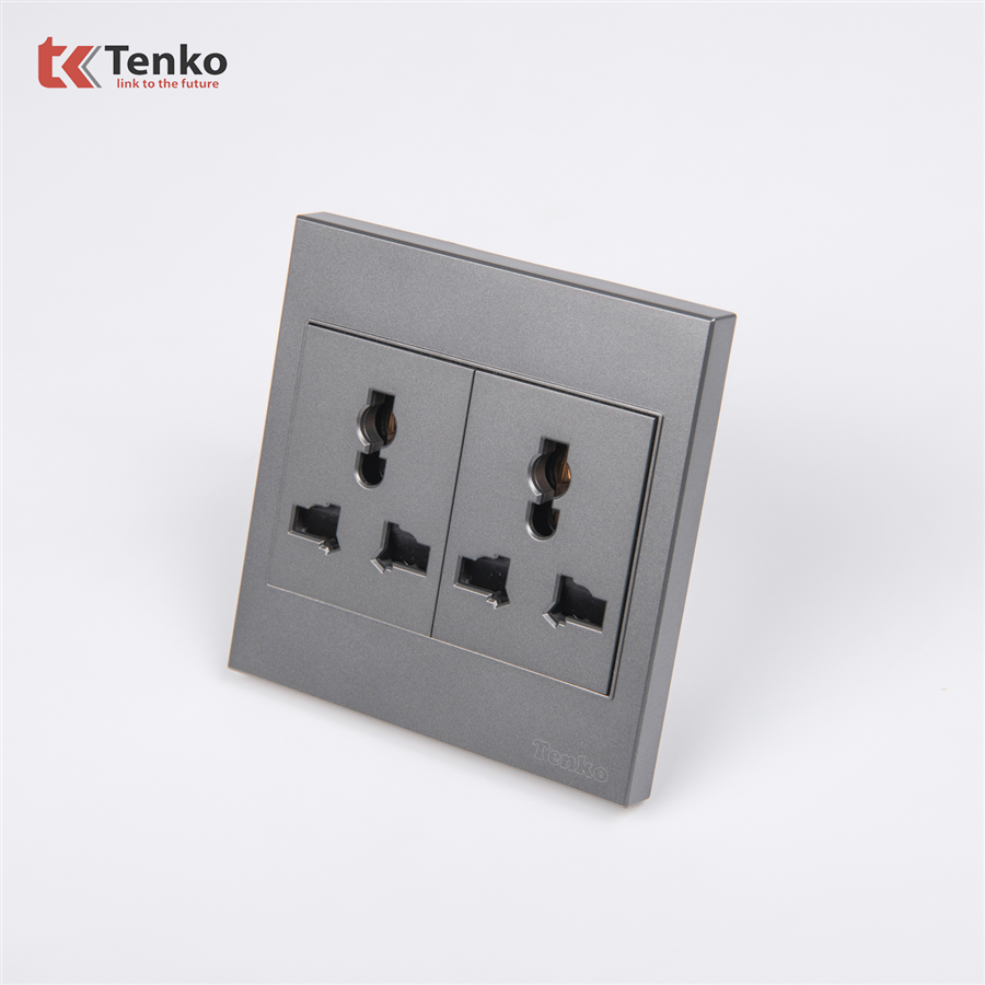 Ổ Cắm 3 Chấu Mặt Nhựa ABS Tenko TK-V1-050