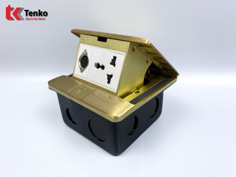 Ổ Cắm Âm Sàn Đồng Nguyên Khối+MIDI 8PIN TK-J05-12