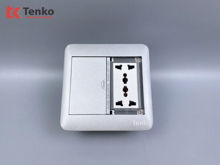Ổ Cắm Âm Sàn+ LAN (RJ45), HDMI TK-DS-111S01 Bạc