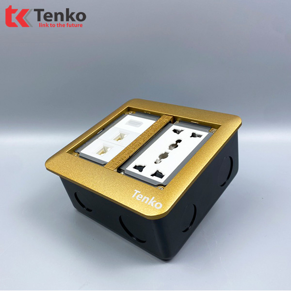 Ổ Cắm  Âm Sàn  Mạng LAN, HDMI TK-DS-111S01 Vàng