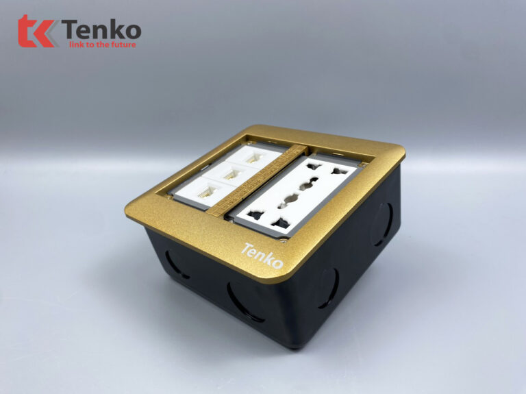 Ổ Cắm Âm Sàn + Mạng LAN (JR45) Tenko TK-DS-111S07