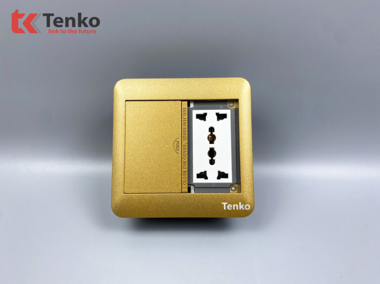 Ổ Cắm Âm Sàn + Mạng LAN (JR45) Tenko TK-DS-111S07