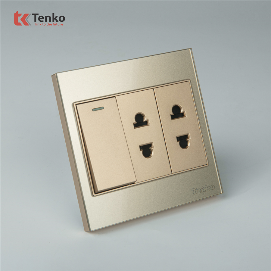 Ổ Cắm, Công Tắc Mặt Kính Cường Lực TK-V18-025