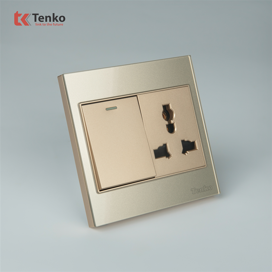 Ổ Cắm, Công Tắc Mặt Kính Cường Lực TK-V18-039