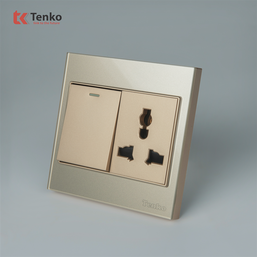 Ổ Cắm, Công Tắc Mặt Kính Cường Lực TK-V18-039