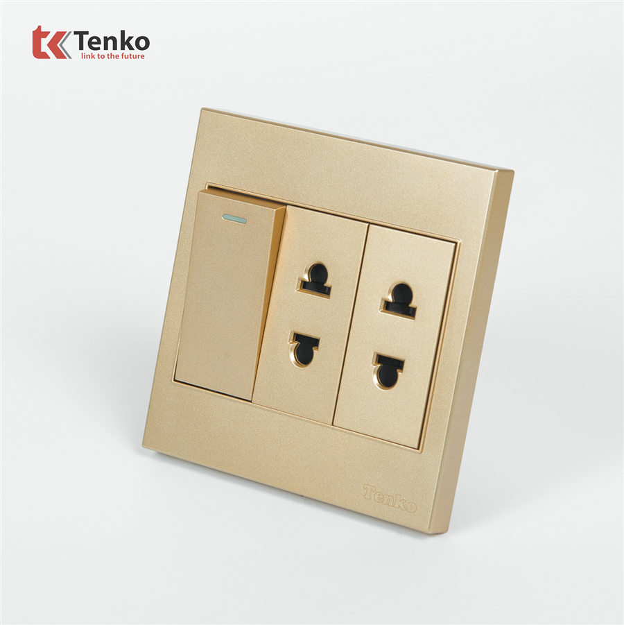 Ổ Cắm, Công Tắc Mặt Nhựa ABS Tenko TK-V1-025
