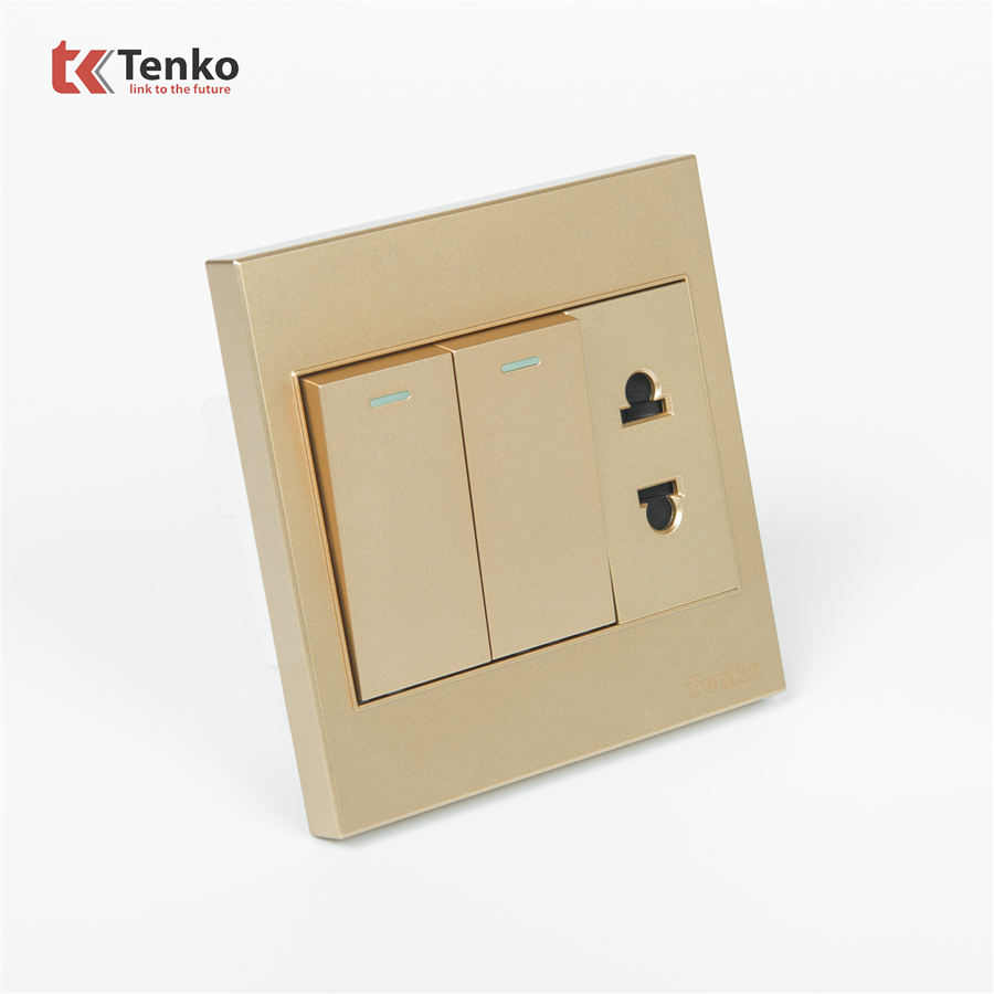 Ổ Cắm, Công Tắc Mặt Nhựa ABS Tenko TK-V1-027