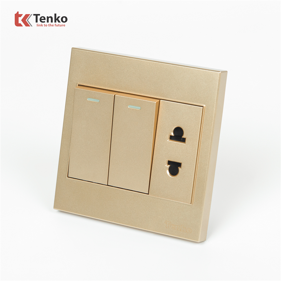 Ổ Cắm, Công Tắc Mặt Nhựa ABS Tenko TK-V1-027