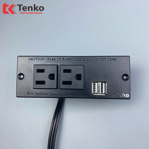 Ổ Cắm Điện Âm Bàn Chuẩn Mỹ Tenko TK-DM01