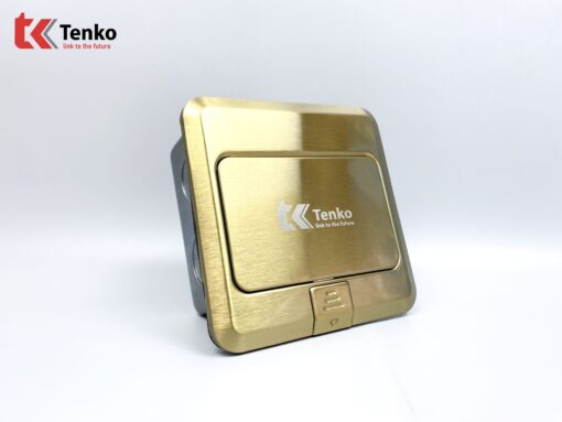 Ổ Cắm Điện Âm Sàn 3 Chấu Tenko TK-J02-14 Màu Vàng