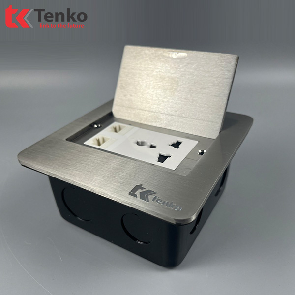 Ổ Cắm Điện Âm Sàn Kèm Mạng LAN TK-DS11-022