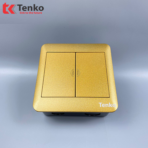 Ổ Cắm Điện Âm Sàn LAN + AUDIO + MIDI 8PIN Tenko