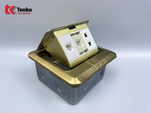 Ổ Cắm Điện Âm Sàn và Cổng LAN+Điện Thoại TK-J02-05