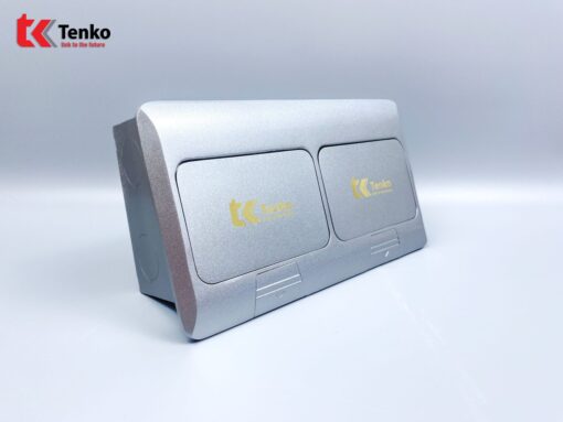 Ổ Cắm Điện Đôi 3 Chấu Âm Sàn Tenko TK-J04-06 Bạc