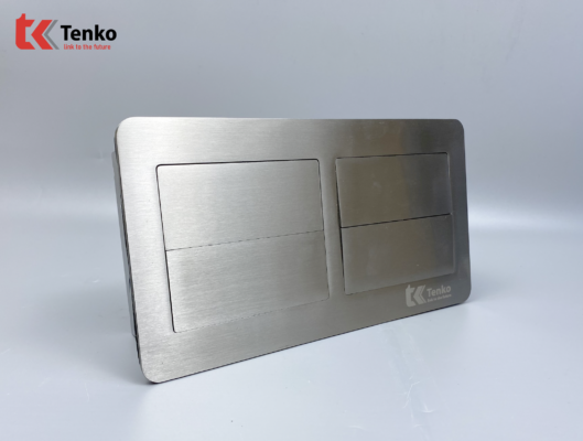 Ổ Cắm Điện Đôi 3 Chấu Âm Sàn TK-DS-211S04