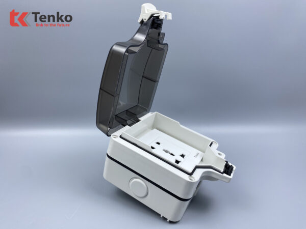 Ổ Cắm Đôi 3 Chấu Chống Nước Tenko TK-IP66-01