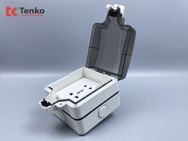 Ổ Cắm Đôi 3 Chấu Chống Nước Tenko TK-IP66-01