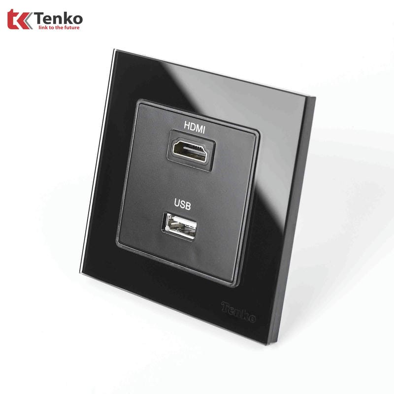 Ổ Cắm HDMI và USB Mặt Kính Cường Lực TK-F71D-76D