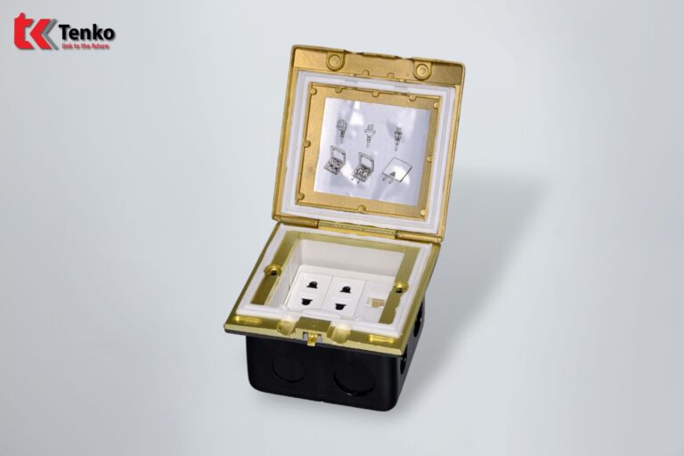 Ổ Cắm Kèm Mạng LAN (RJ45) Âm Sàn Ngoài Trời Tenko
