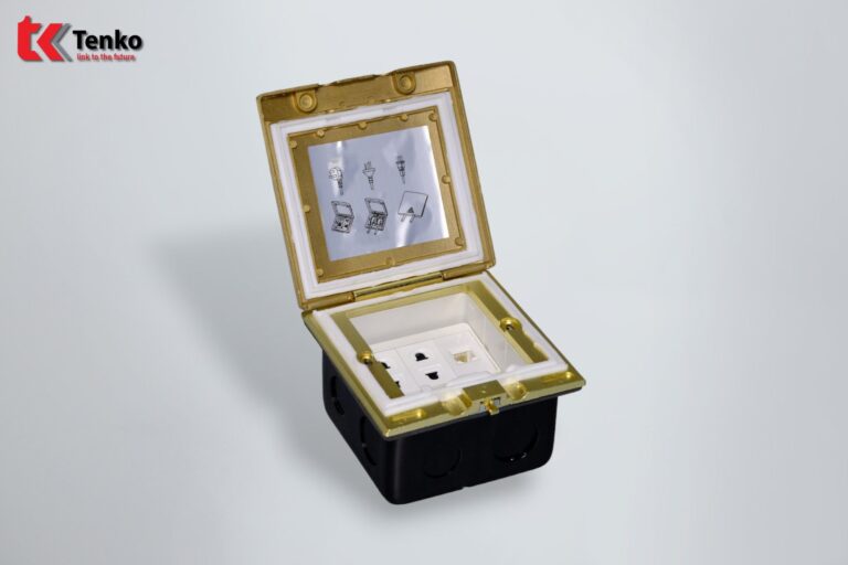Ổ Cắm Kèm Mạng LAN (RJ45) Âm Sàn Ngoài Trời Tenko