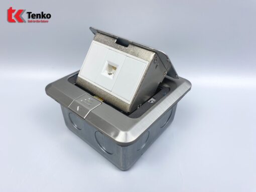 Ổ Cắm Mạng Âm Sàn 1 Cổng LAN RJ45 TK-J02-01 Bạc