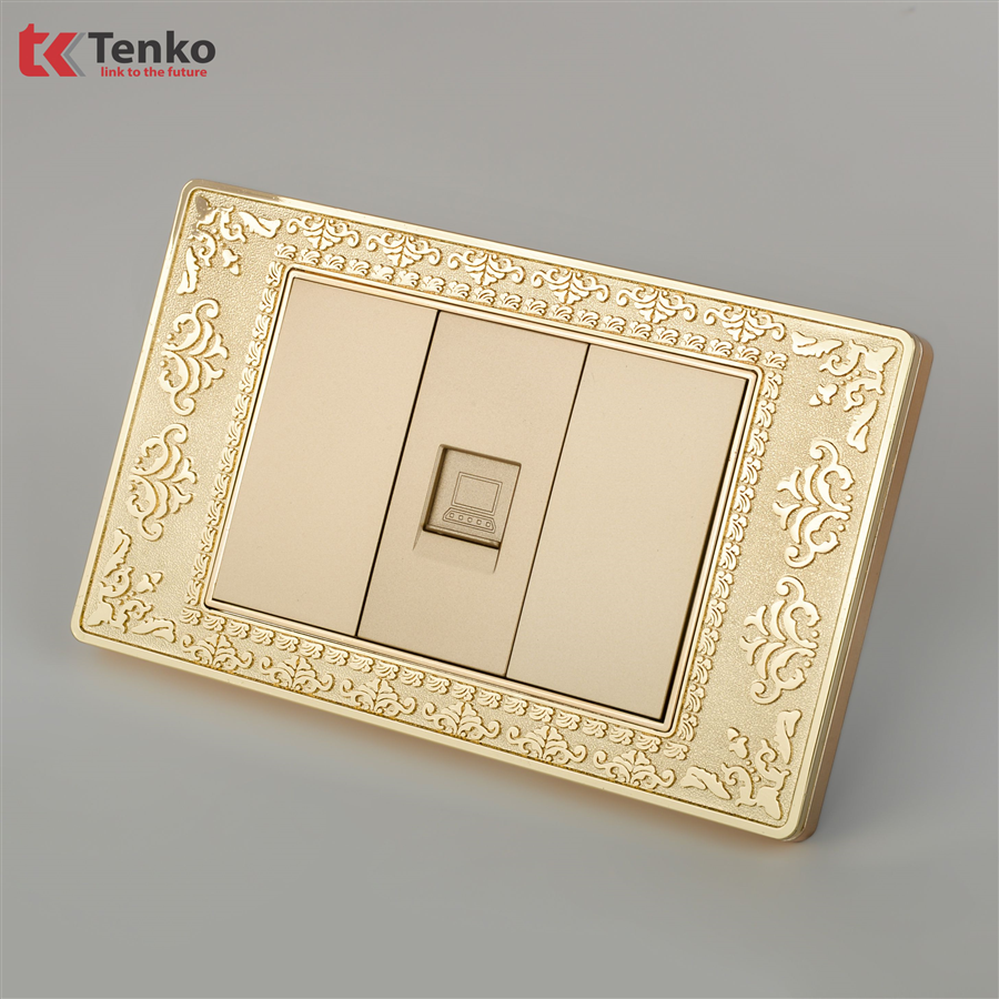 Ổ Cắm Mạng Cho Tivi Hoa Văn Tân Cổ Điển TK-C8-073