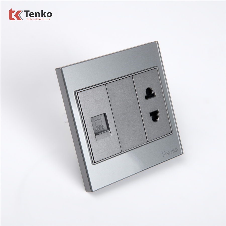 Ổ Cắm Mạng LAN Kèm Ổ Cắm TK-V18-078
