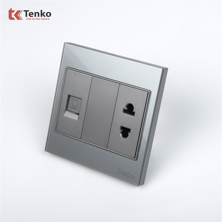 Ổ Cắm Mạng LAN Kèm Ổ Cắm TK-V18-078