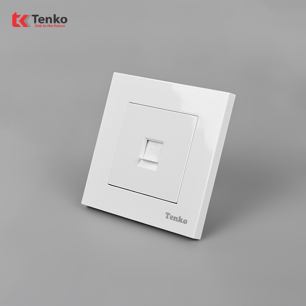 Ổ Cắm Mạng LAN Mặt Nhựa Cao Cấp TT-50 Trắng