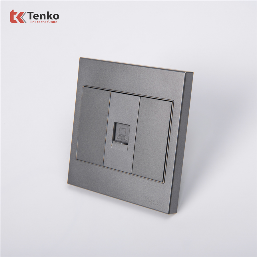 Ổ Cắm Mạng LAN (RJ45) Mặt Nhựa ABS Tenko TK-V1-073
