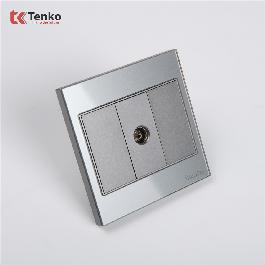Ổ Cắm TV Kính Cường Lực Tenko TK-V18-071