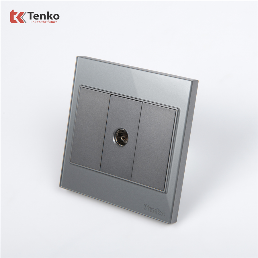 Ổ Cắm TV Kính Cường Lực Tenko TK-V18-071