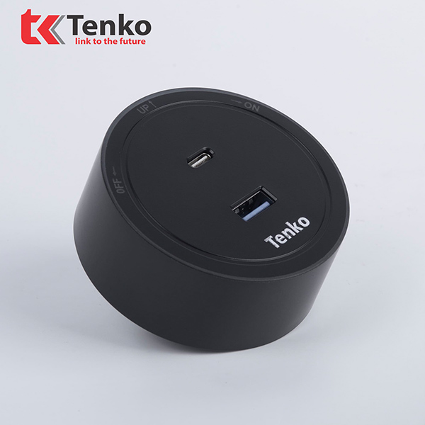 Ổ Cắm USB Sạc Type A và Type C TK-RU01-Đ Màu Đen