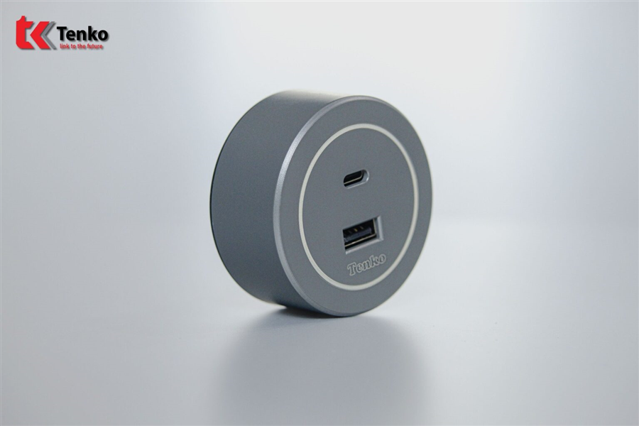 Ổ Cắm USB Sạc Type A và Type C TK-RU01-X