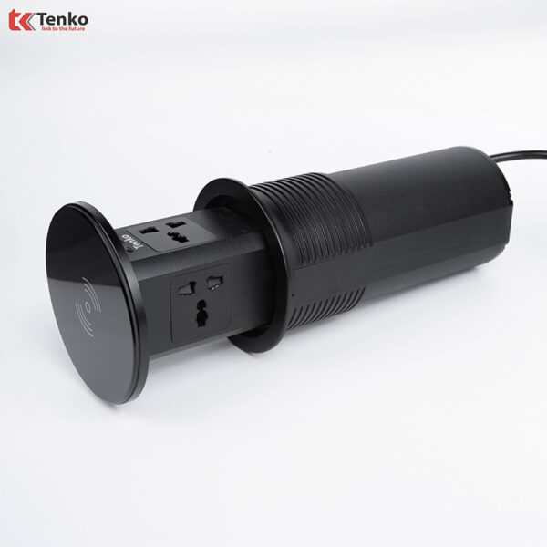 Ổ Điện Âm Bàn Đảo Bếp Chính Hãng Tenko TK-HX10 Đen