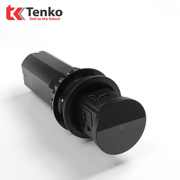 Ổ Điện Âm Bàn Đảo Bếp Tenko TK-HX9 Plus Đen
