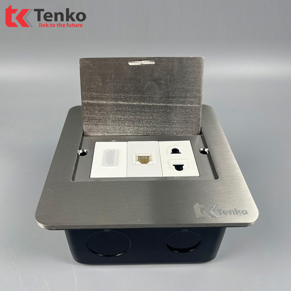 Ổ Điện Âm Sàn Kèm Mạng (RJ45) Và HDMI TK-DS11-03