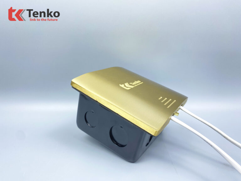 Ổ Mạng LAN (RJ4 Âm Sàn Chống Nước TK-J06-07 Vàng