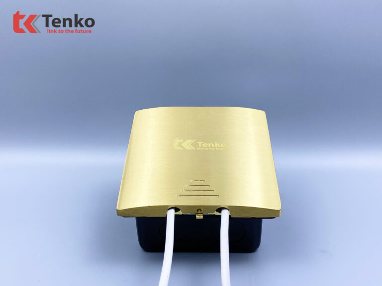 Ổ Mạng LAN (RJ4 Âm Sàn Chống Nước TK-J06-07 Vàng